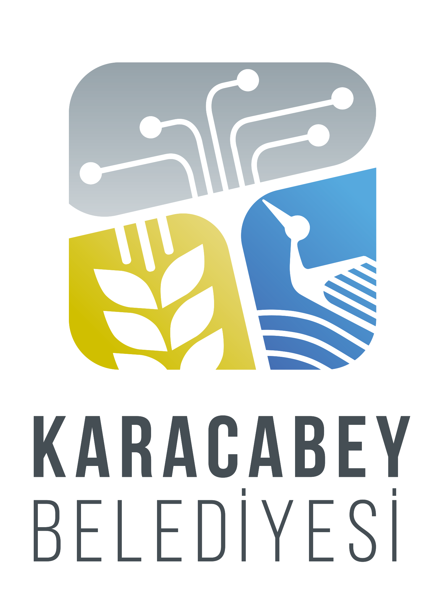 Karacabey Belediyesi Logosu (Dikey - Renkli)